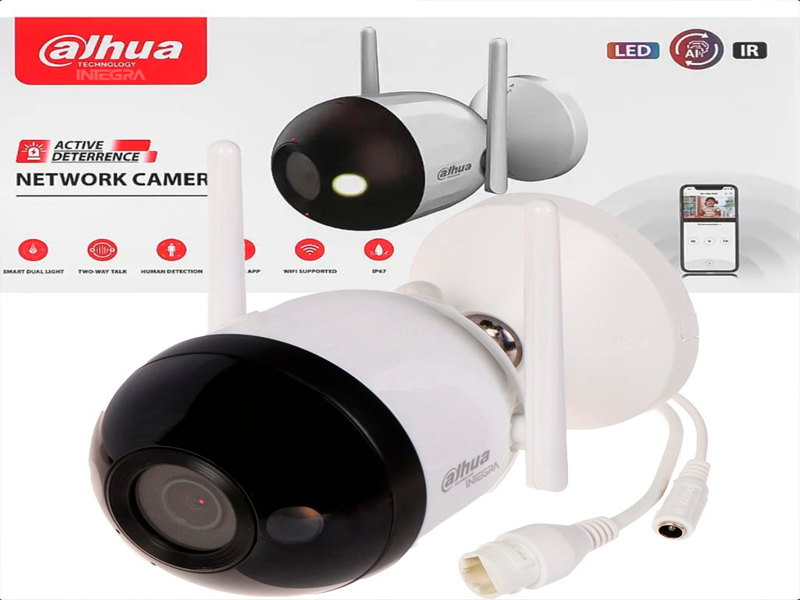 Cámara IP Bullet Dahua con Doble Antena en venta en Riviera Maya.