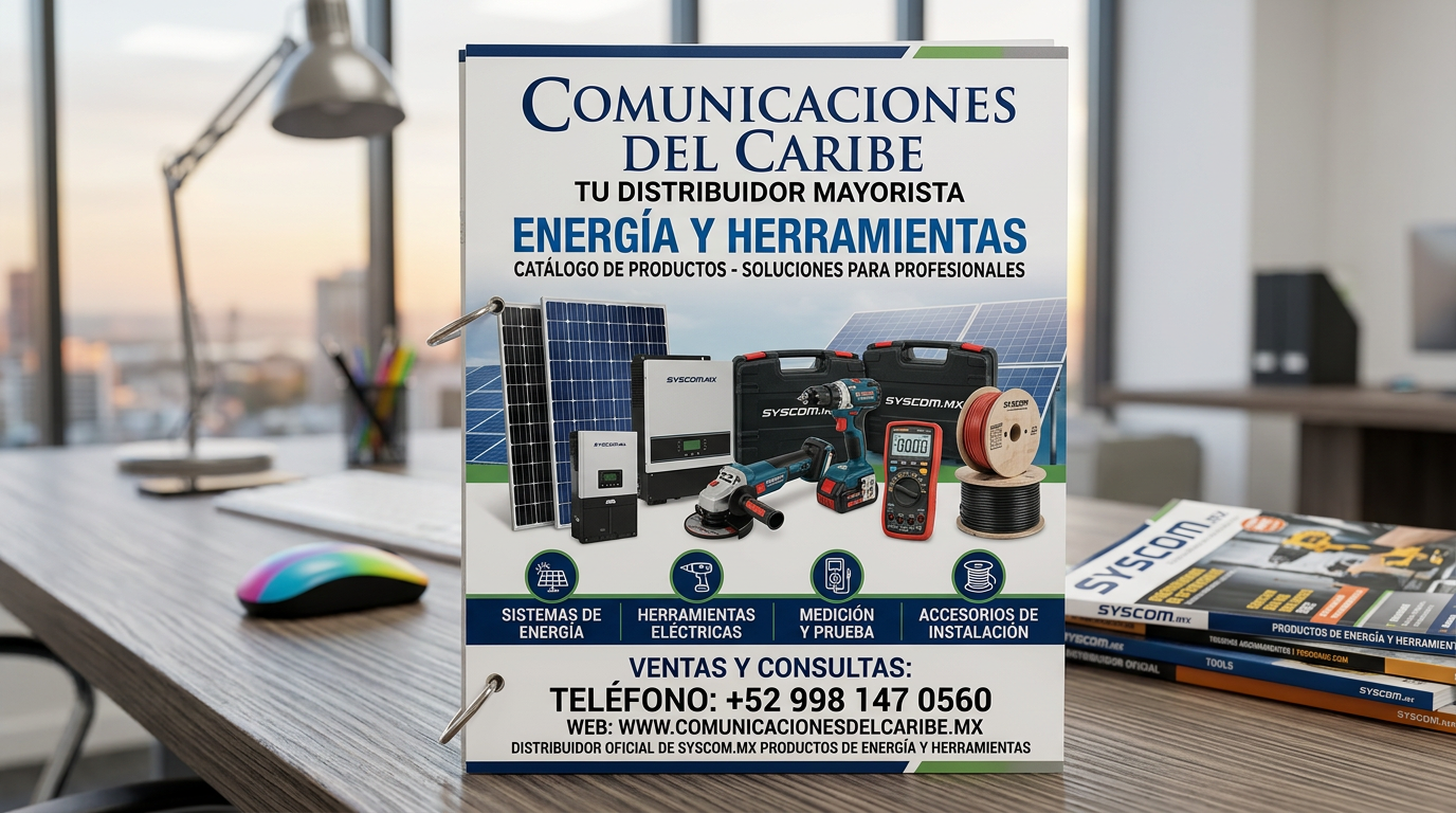 catalogo de productos de energia y herramientas de cpmunicaciones del caribe