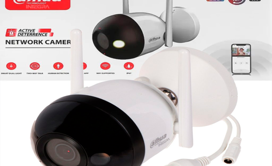 Cámara IP Bullet Dahua con Doble Antena en venta en Riviera Maya.